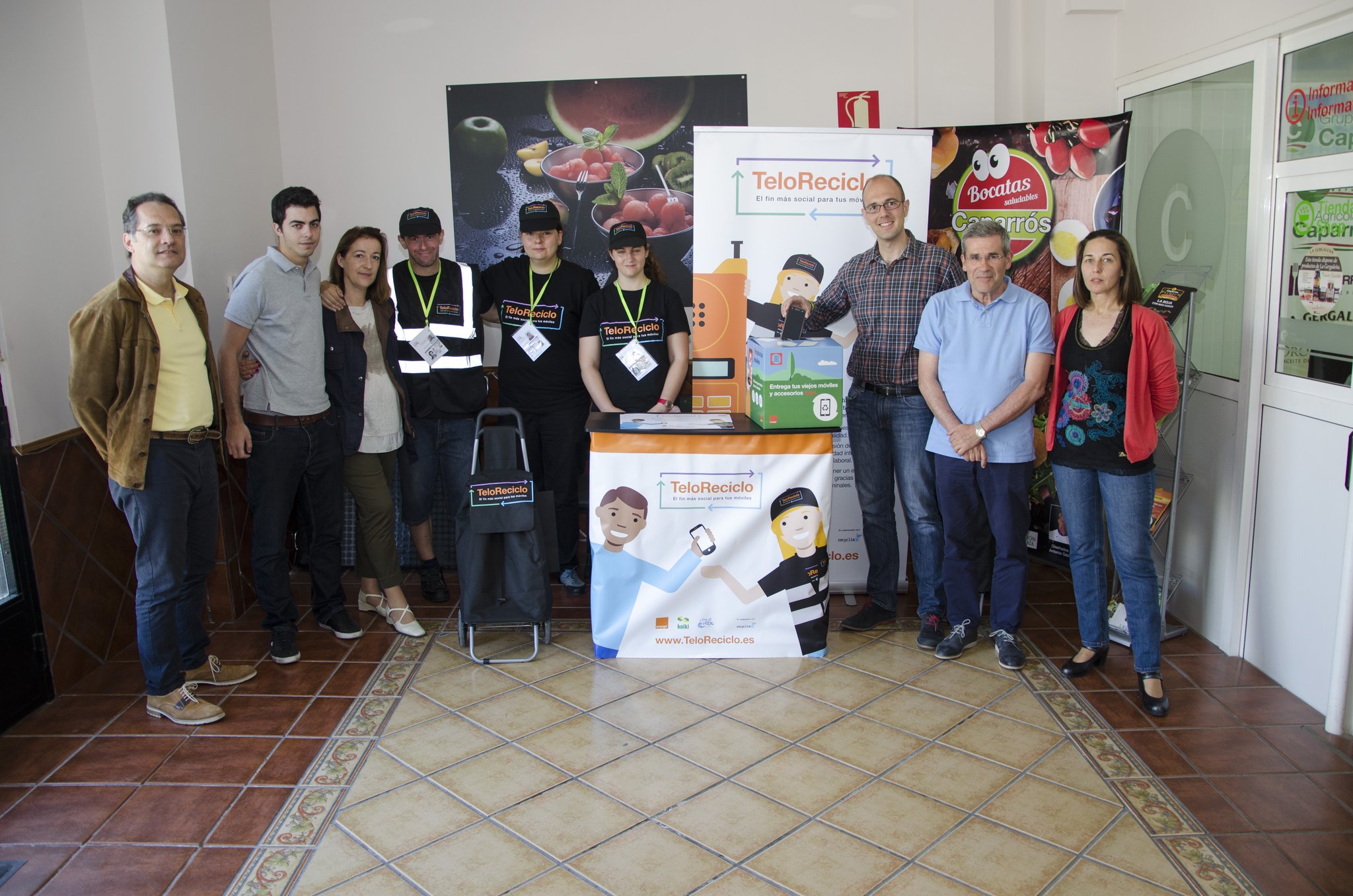 Grupo Caparrós recicla móviles con Teloreciclo