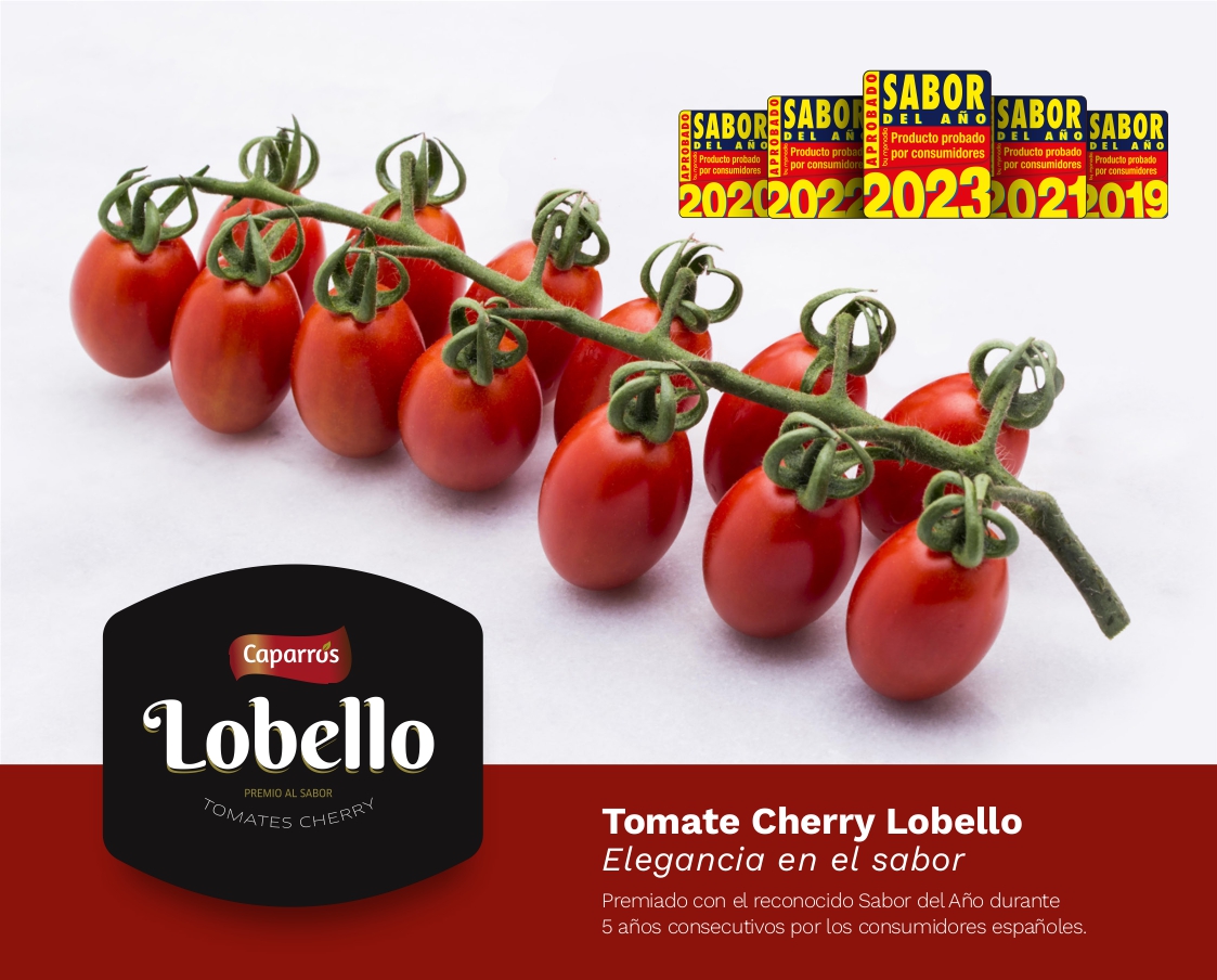 Tomate cherry pera Lobello de Caparrós Sabor del Año 2023